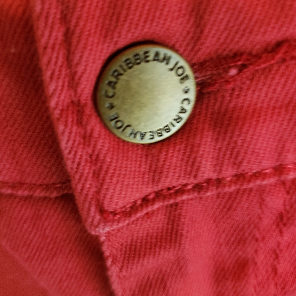 Caribbean Joe Red Ankle Jeans - Picture 5 of 5